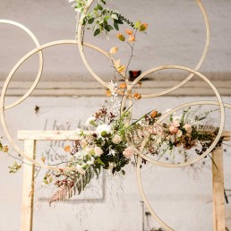 Holzringe mit Blumen in Herbsttönen von Ganz Unverblümt Straubing